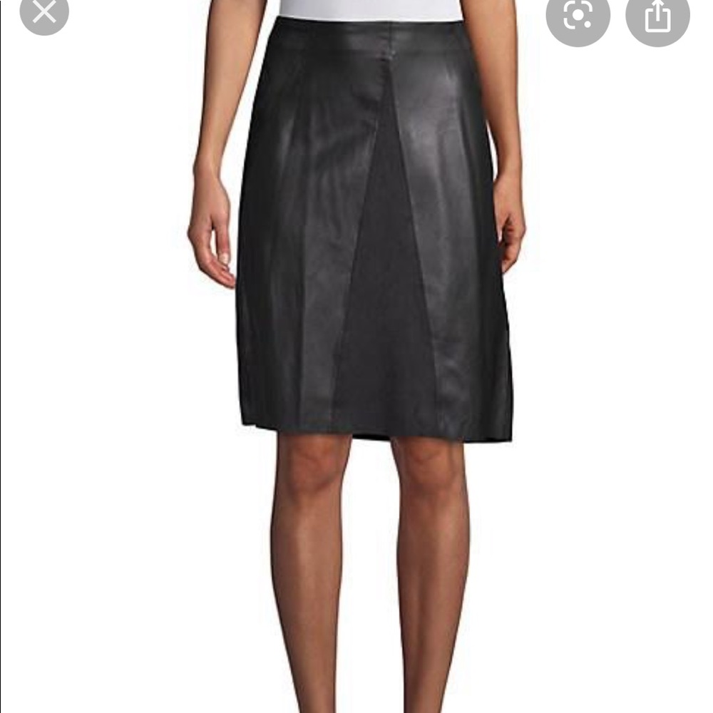 Faux Leather Skirt